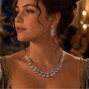 Coro Silver Necklace with Multicolor Accents